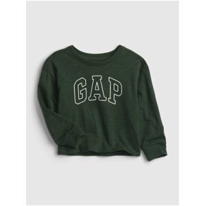 Zelené holčičí tričko GAP Logo better t-shirt