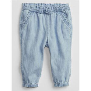 Modré holčičí džíny denim joggers with Washwell