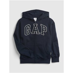 Modrá klučičí mikina GAP Logo arch hoodie