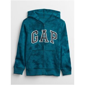 Modrá klučičí mikina GAP Logo fall fashion hoodie