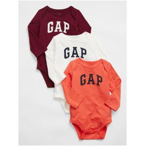 Barevné holčičí body GAP Logo bodysuit, 3ks