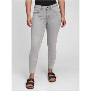 Šedé dámské džíny universal jegging middle rise gray aline