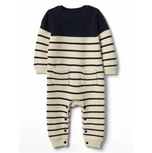 Modrý klučičí overal brannan stripe one-piece