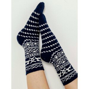 Bílo-černé vzorované ponožky CAMAIEU