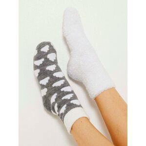 Sada dvou párů ponožek v šedé a bílé barvě CAMAIEU