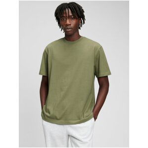 Zelené pánské tričko z organické bavlny
