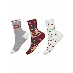 Sada tří párů dětských vánočních ponožek name it
