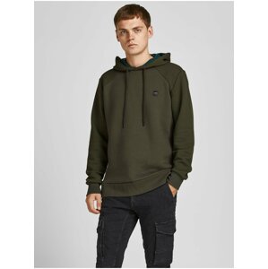 Khaki mikina s kapucí Jack & Jones Power