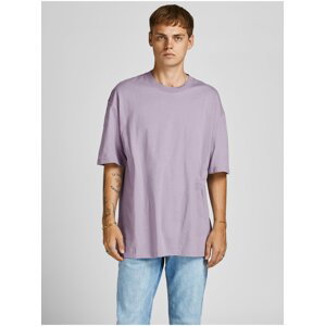 Světle fialové basic tričko Jack & Jones Brink