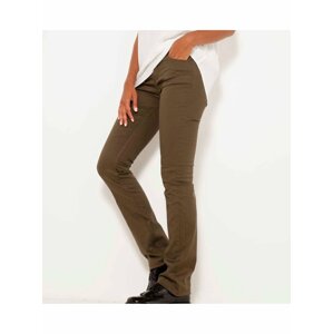 Khaki slim fit kalhoty CAMAIEU