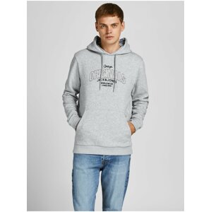 Světle šedá mikina s kapucí Jack & Jones Surface