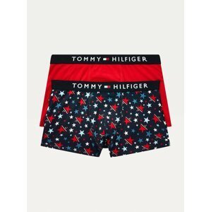 Sada dvou klučičích boxerek v tmavě modré a červené barvě Tommy Hilfiger Underwear