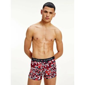Modro-červené vzorované boxerky Tommy Hilfiger Underwear