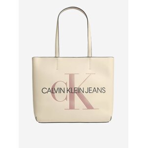 Krémový dámský shopper Calvin Klein