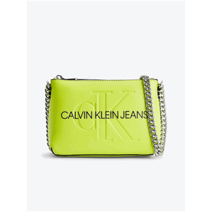 Neonově zelená crossbody kabelka Calvin Klein