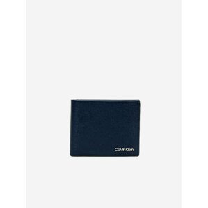 Tmavě modrá pánská kožená peněženka Calvin Klein