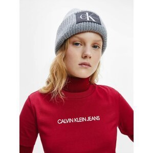 Šedá dámská vlněná čepice Calvin Klein Jeans