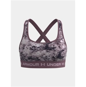 Kompresní podprsenka Under Armour Crossback Mid Print - fialová