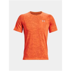 Tričko Under Armour Streaker 2.0 Camo SS - oranžová