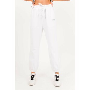 Bílé dámské tepláky blanc logo Jogging Pantalon