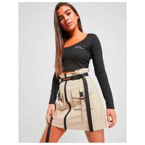 Béžová dámská sukně SKIRT UTILITY June Sixth