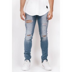 Světle modré pánské slim fit džíny Blue Slim June Sixth Jeans