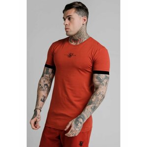 Červené pánské tričko TEE GYM CUFF ELASTIC INSET