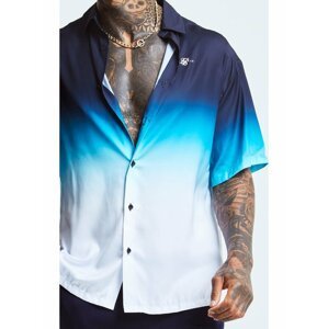 Modrá pánská košile  SHIRT RESORT FADE HIGH