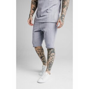 Světle šedé pánské pruhované kraťasy SHORTS GYM PASTEL