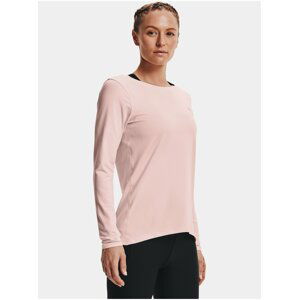 Tričko Under Armour HG Armour Long Sleeve - růžová