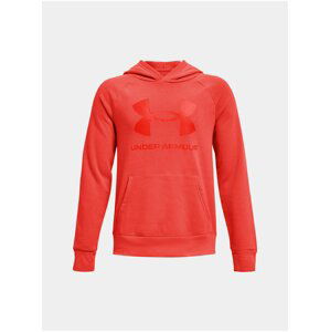 Mikina Under Armour UA RIVAL FLEECE HOODIE - oranžová