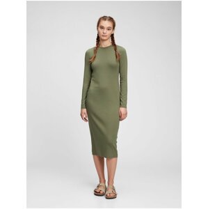 Zelené dámské šaty GAP modern midi dress
