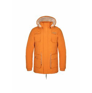 Oranžová pánská zimní bunda s povrchovou úpravou Alpine Pro EDIT 2