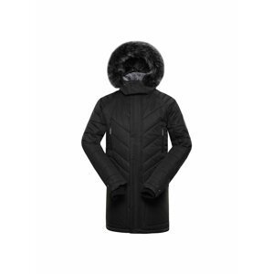 Černá pánská zimní bunda s kapucí Alpine Pro ICYB 6