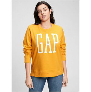Žlutá dámská mikina Gap Logo Crewneck Sweatshirt