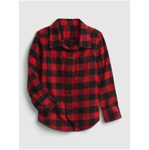Červená klučičí košile long sleeve flannel