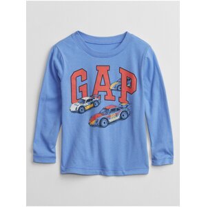 Modré klučičí tričko GAP Logo graphic t-shirt