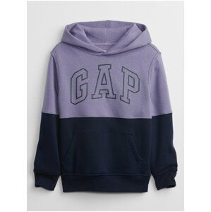 Fialová klučičí mikina GAP Logo hoodie