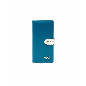Krémovo-modrá dámská malá vzorovaná peněženka VUCH Drop Dana