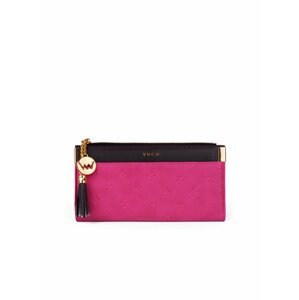 Černo-růžová dámská vzorovaná peněženka VUCH Clovers