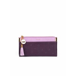Růžovo-fialová dámská vzorovaná peněženka VUCH Treasure