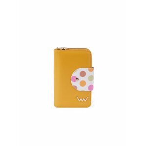 Bílo-žlutá dámská malá vzorovaná peněženka VUCH Vicky