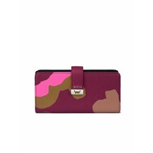 Černo-vínová dámská malá vzorovaná peněženka VUCH Gloria
