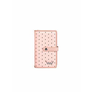 Světle růžová dámská malá vzorovaná peněženka VUCH Martha