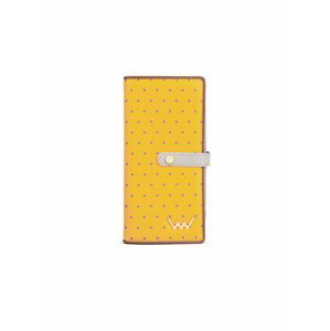 Šedo-žlutá dámská vzorovaná peněženka VUCH Giella