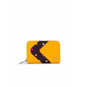 Černo-žlutá dámská malá vzorovaná peněženka VUCH Irma