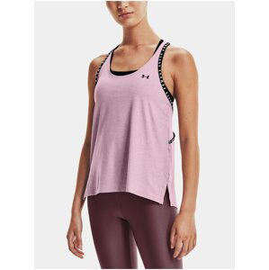 Tílko Under Armour Knockout Mesh Back Tank - růžová