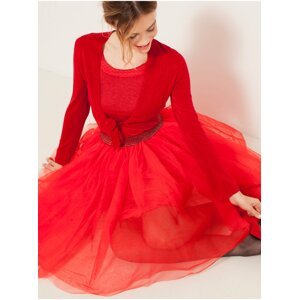 Červená tylová sukně CAMAIEU