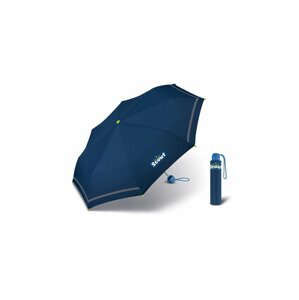 Scout BASIC BLUE dětský skládací deštník s reflexním proužkem - Modrá