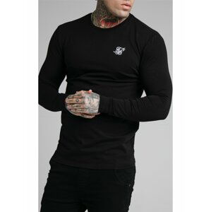 Černé pánské tričko TEE GYM HEM STRAIGHT L/S